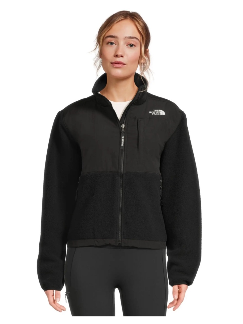 NORTH FACE Womens Retro Denali Polartec Fleece Mixed Media Jacket Classic MED